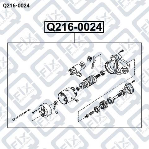Стартер автомобиля Q2160024 Q-FIX
