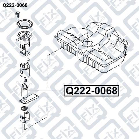 Q-FIX Q2220068 Насос топливный электрический в наличии Черкассы
