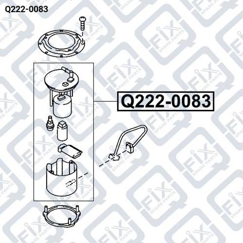 Q2220083 Q-FIX Модуль топливного насоса с датчиком уровня топлива купить в Тернополь