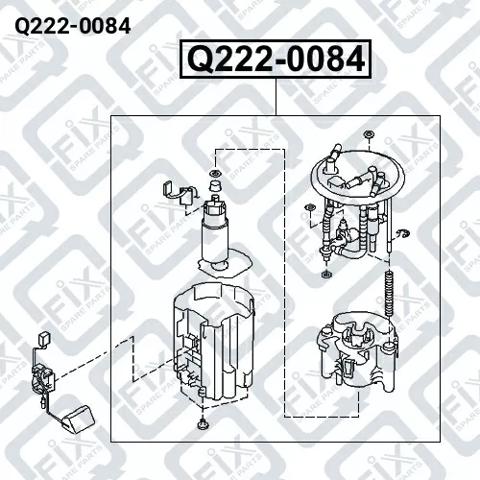 Q-FIX Q2220084 Бензонасос в наличии Черкассы