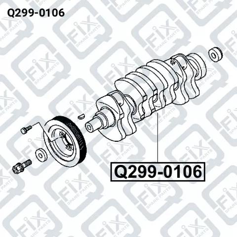 Q2990106 Q-FIX Коленвал двигателя купить в Павлоград