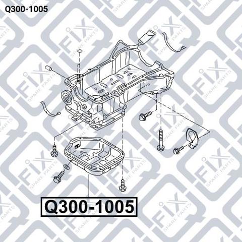 Q-FIX Q3001005 Поддон масляный картера двигателя, нижняя часть в наличии Ирпень