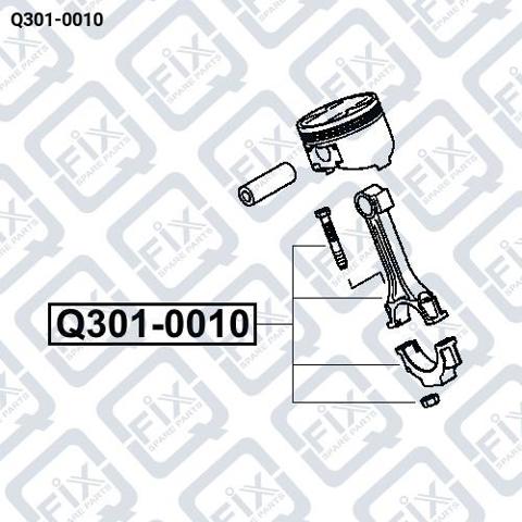 Q3010010 Q-FIX Шатун поршня двигателя купить в Тернополь