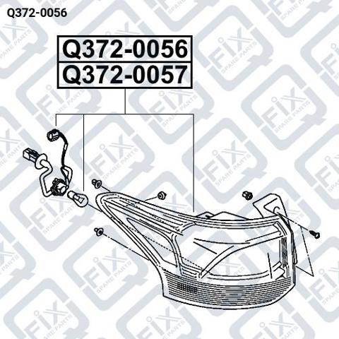 Задняя левая фара Q3720056 Q-FIX