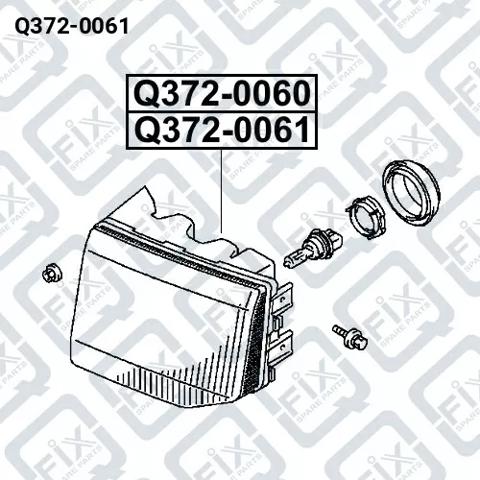 Фара левая передняя Q3720061 Q-FIX