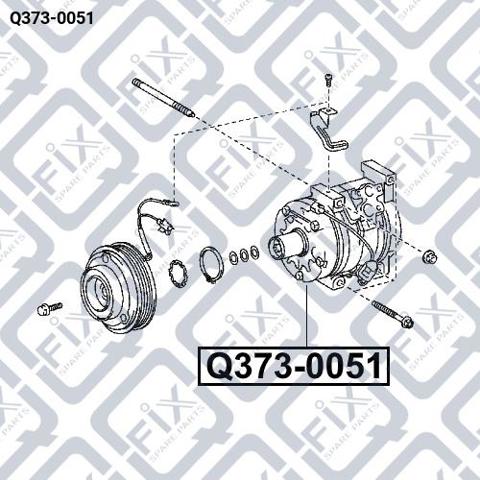 Компрессор кондиционера Q3730051 Q-FIX