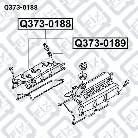 Крышка клапанная, правая Q3730188 Q-FIX