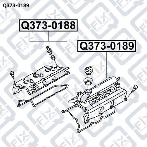 Крышка клапанная, левая Q3730189 Q-FIX