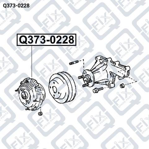 Муфта вентилятора Q3730228 Q-FIX