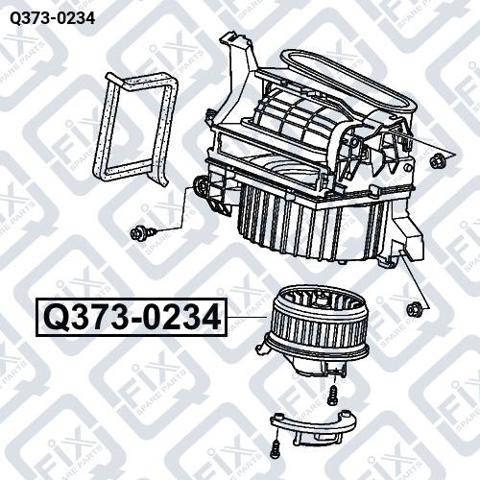 Мотор вентилятора печки (отопителя салона) Acura MDX II