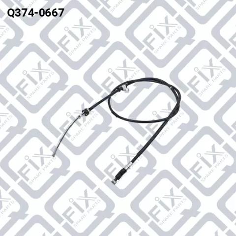 Трос ручного тормоза задний Q3740667 Q-FIX