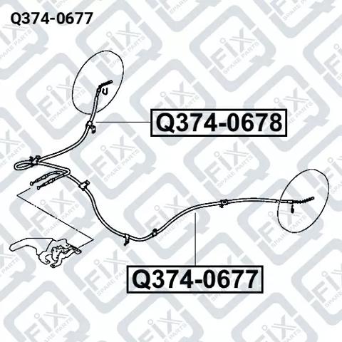 Q-FIX Q3740677 Трос ручника в наличии Ужгород
