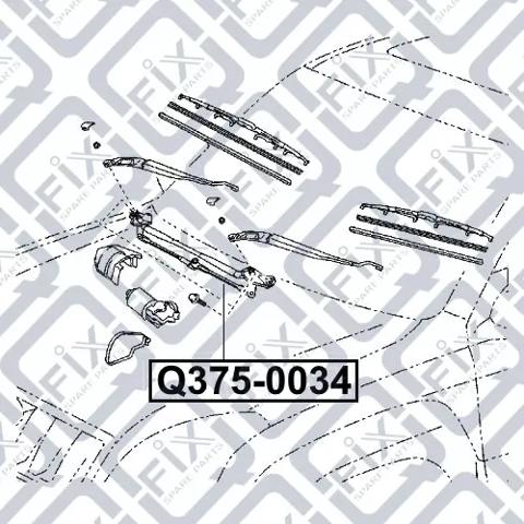 Трапеция щеток лобового стекла Q3750034 Q-FIX