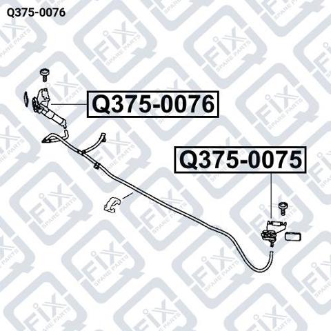 Q3750076 Форсунка омывателя фары передней правой купить Николаев