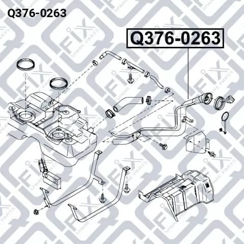 Заливная горловина топливного бака Q3760263 Q-FIX