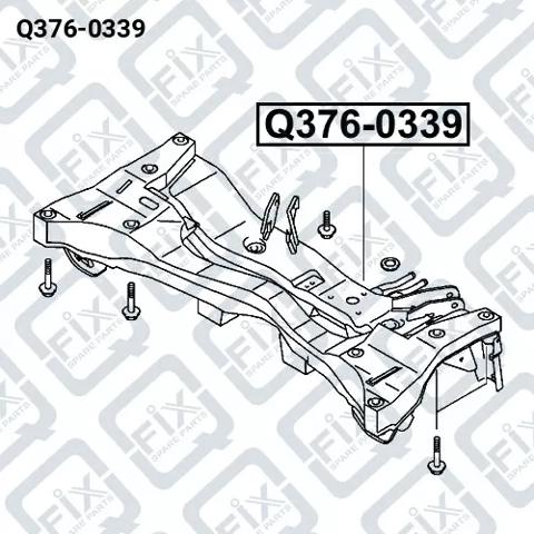 Балка задней подвески поперечная Q3760339 Q-FIX