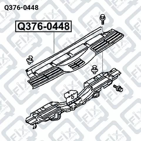 Q3760448 Q-FIX Накладка бампера заднего верхняя защитная (ступень-подножка) купить в Полтава