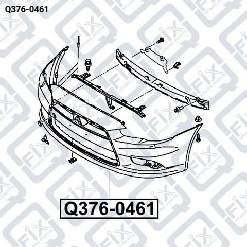 Бампер на авто Q3760461 Q-FIX