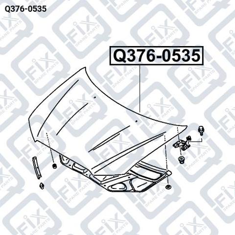 Q-FIX Q3760535 Капот в наличии Украина