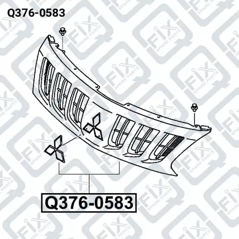 Q3760583 Q-FIX Решетка радиатора купить в Каменское