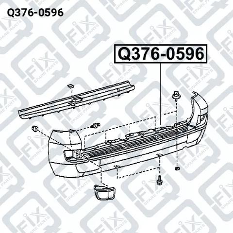 Бампер задний Q3760596 Q-FIX