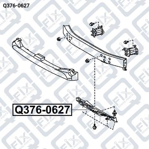 Защита бампера переднего Q3760627 Q-FIX