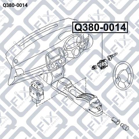 Q3800014 Q-FIX Кольцо контактное, шлейф руля купить в Черновцы