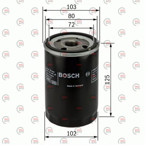BOSCH 0986452062 Фильтр масляный в наличии Полтава