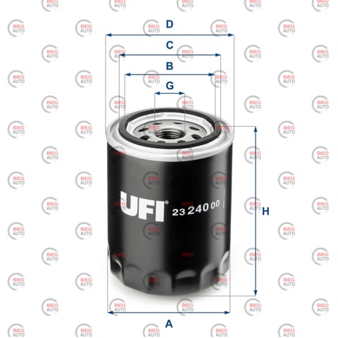 2324000 UFI Фильтр масляный купить в Днепр