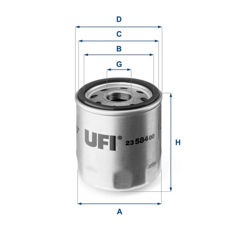 2358400 UFI Фильтр масляный купить в Житомир