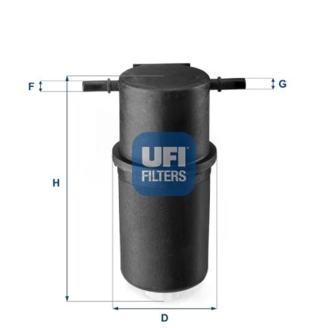 2414400 UFI Фильтр топливный купить в Ужгород