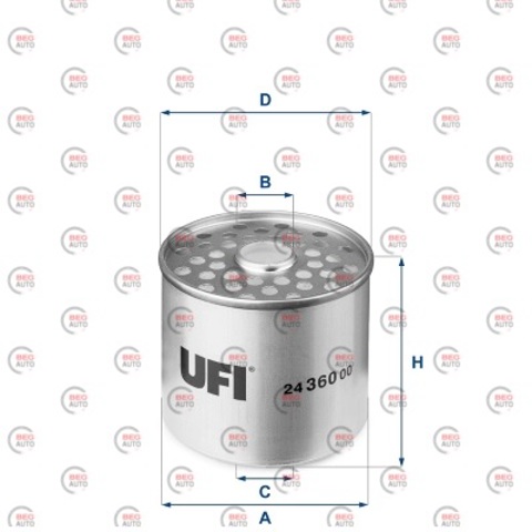 UFI 2436000 Фильтр топливный в наличии Сумы