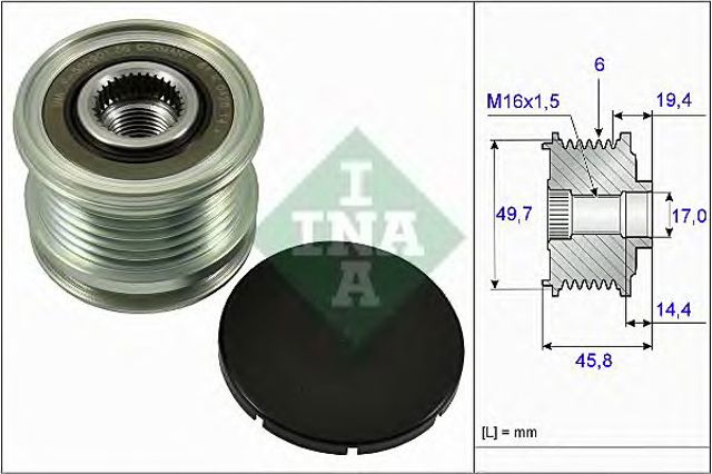 535016810 INA Шкив генератора купить в Ужгород