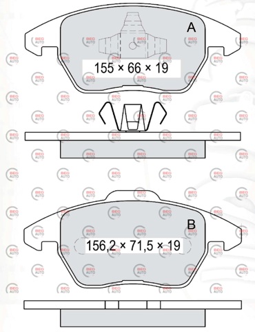 INTELLI D195E Передние тормозные колодки в наличии Винница