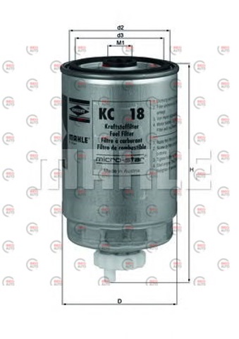 MAHLE KC18 Топливный фильтр в наличии Ирпень