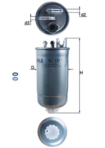 MAHLE KL147D Топливный фильтр в наличии Ирпень