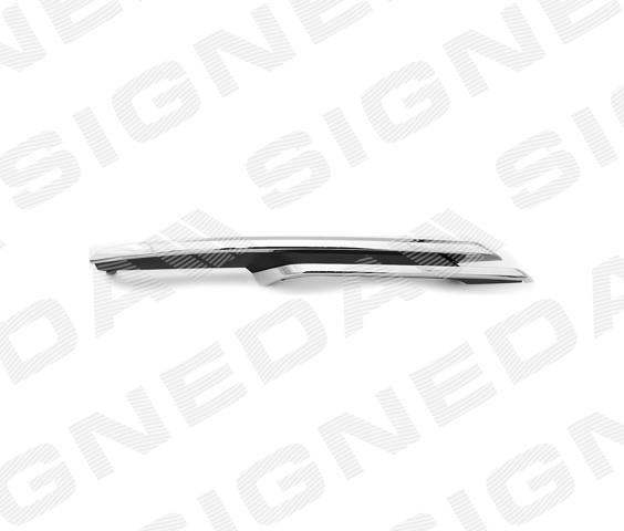 Молдинг решетки бампера переднего правый Бмв 3