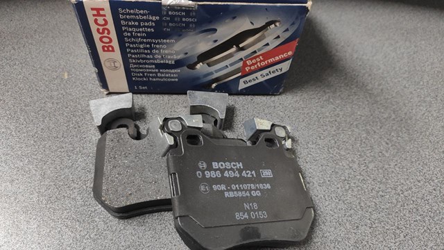 0986494421 BOSCH Задние тормозные колодки купить в Одесса