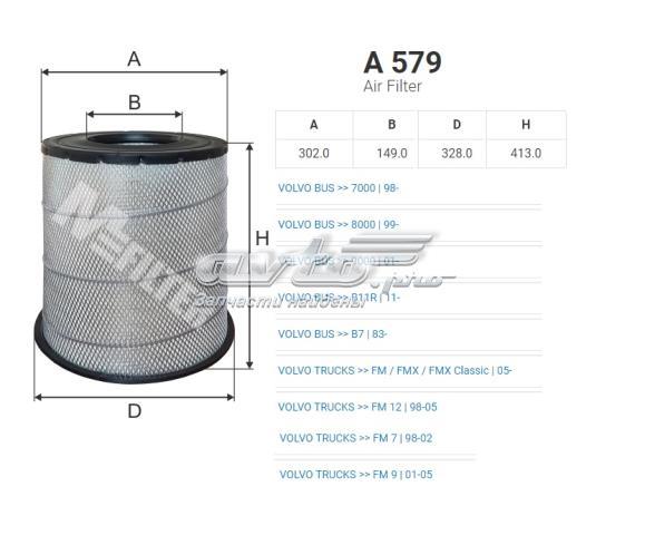A579 MFILTER Воздушный фильтр купить в Запорожье