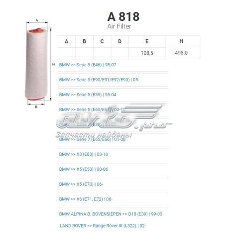 A818 Фильтр воздушный купить Сумы