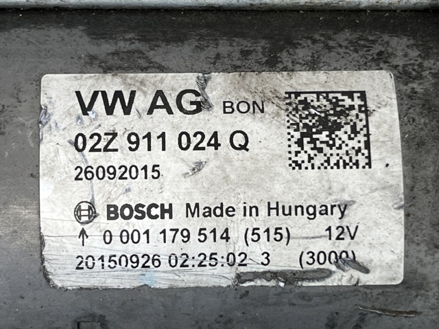 Стартер автомобиля 02Z911024Q VAG