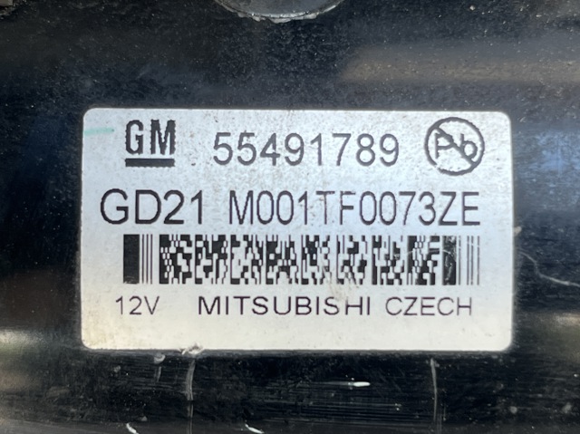 Стартер автомобиля 55570068 OPEL