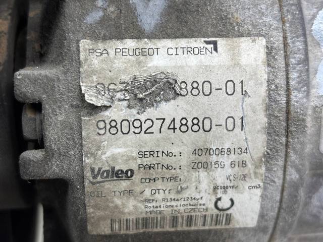 PEUGEOT 9675655880 Компрессор кондиционера в наличии Полтава