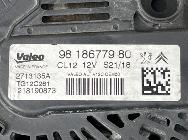 9678058680 PEUGEOT Генератор купить в Хмельницкий
