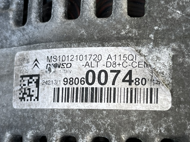 Генератор MS1012101720 PEUGEOT