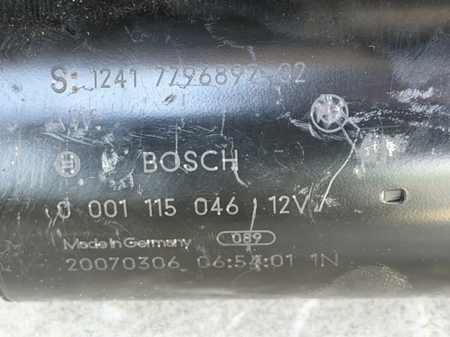 Стартер автомобиля 0001115046 BMW