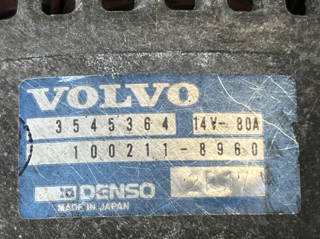 VOLVO 8111107 Генератор в наличии Киев