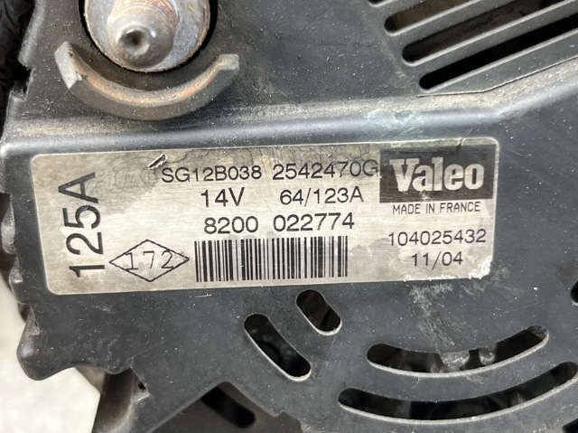 RENAULT 8200468131 Генератор в наличии Тернополь