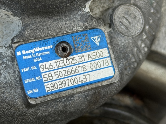 Турбина 94612302531 PORSCHE