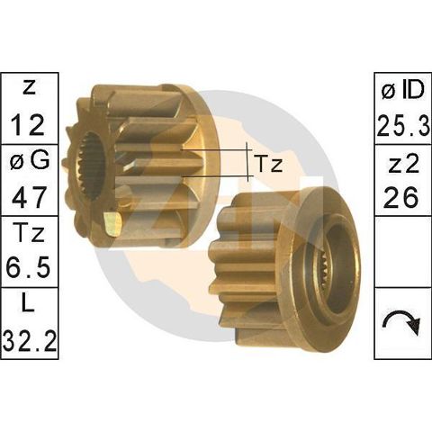 Привод стартера 225608 ERA